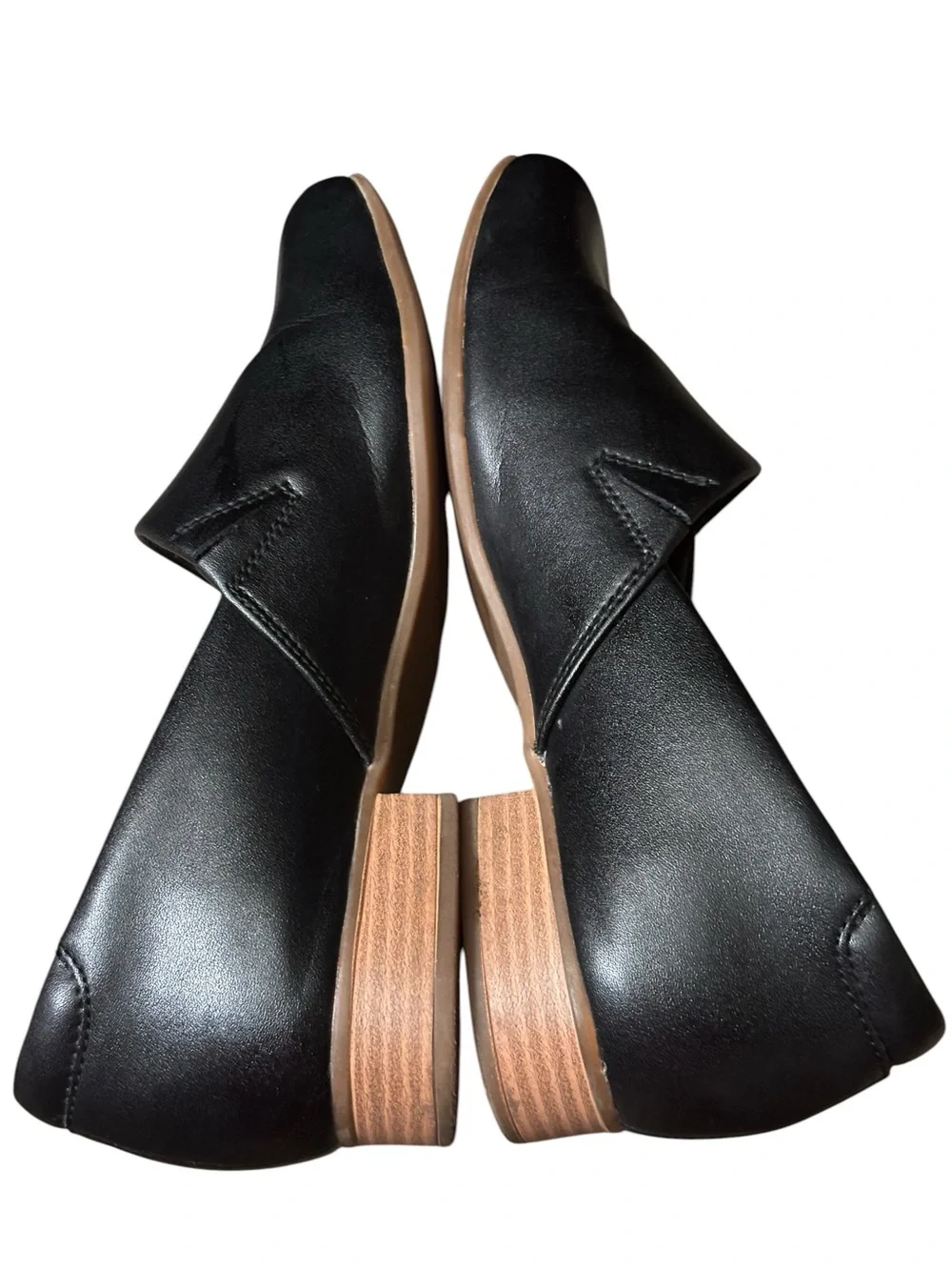 Clarks Collection Women's Juliet Palm Shoes Black Leather Size 8 Worn 1x
